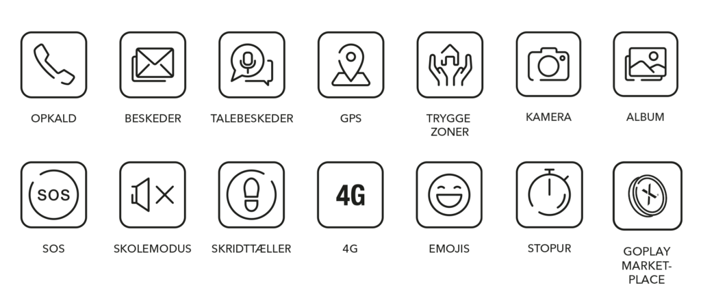Xplora smartwatches til børn fungere: Oversigt over alle børneure funktionerne GPS, Beskeder, opkald, kamera, SOS, 4G Skolemodus og skridtæller