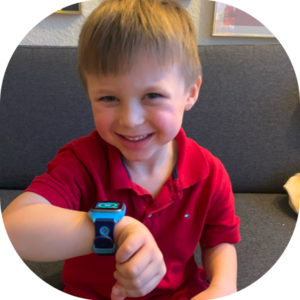 Barn med ur til børn